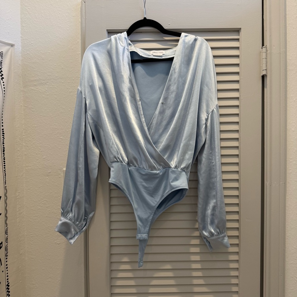icy blue bodysuit